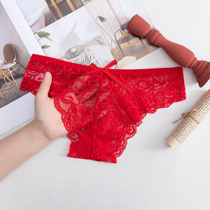 Culottes bikini pour femmes, rouges, taille mi-haute, en tricot nylon/coton, sans couture, respirantes, motif 'Born in the Year of Ox', sexy, pour le quotidien, offre ODM - Product Image 3