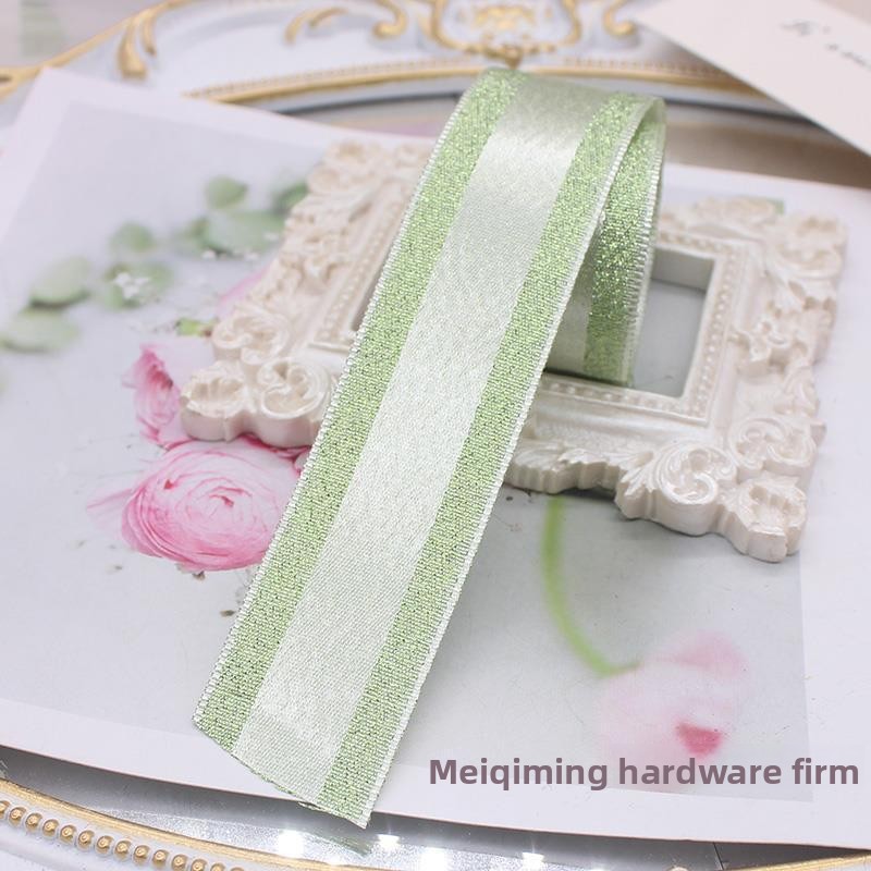 2.5cm Handmade Wide Decorative Satin Ribbon for Gift Wrapping Elegant and Durable Printed Ribbon