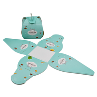 Boîte à dessert française portable personnalisée avec logo, mini-boîte en papier pour pâtisserie, avec laminage mat pour l'emballage alimentaire