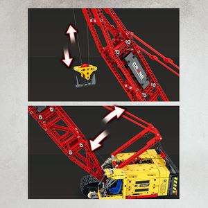 Modèle de <span class=keywords><strong>grue</strong></span> sur chenilles Reobrix 22006 de la série Engineering, 53,3 cm/20,98 pouces, blocs de construction, jouet éducatif, cadeau de festival - Product Image 6