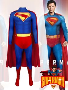 Super-héros collants combinaison Halloween Anime super-héros Cosplay <span class=keywords><strong>Costume</strong></span> Superman body Cape tenue pour homme adulte - Product Image 2
