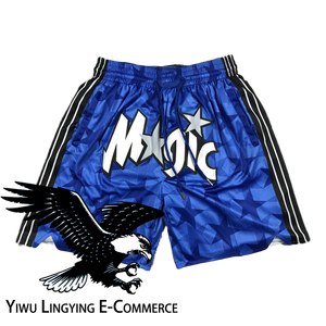 Vente en gros Amérique Top Broderie Basketball Shorts avec poches Séchage rapide et respirant - Product Image 3