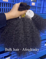 Cheveux humains vierges non traités à cuticules intactes, bouclés birmans, en vrac, sans trame, extensions de cheveux indiens bruts d'un seul donneur
