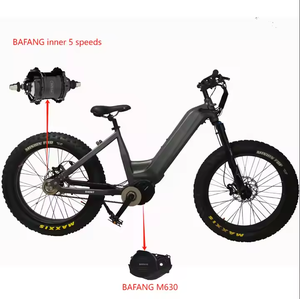 دراجة كهربائية جديدة بمحرك Bafang M630 بجهد 48 فولت 30 أمبير 26 بوصة دراجة كهربائية بمحرك أوتوماتيكي بسرعات 5 G500A RG A510.D محور 48 فولت 30 أمبير - Product Image 4