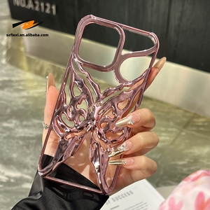 Luxury Plating Butterfly <strong>Cooling</strong> Cover Hollow Out Breathable Soft TPU <strong>Phone</strong> <strong>Case</strong> for iPhone 12 13 14 15 16 Pro Max - Product Image 6