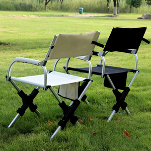 Silla de Camping Plegable Portátil, Compacta y Ligera, de Aleación de Aluminio, Tipo Director, para Pesca, Playa y Camping al Aire Libre - Product Image 6