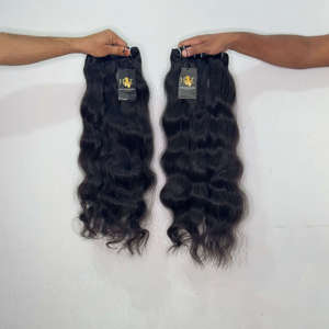 Paquete de Extensiones de Cabello Humano Natural de Templo Indio, Cabello Virgen Natural Rizado y Ondulado Sin Procesar de Proveedores de Cabello Natural - Product Image 1