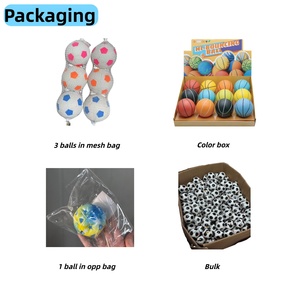 Ballon de jonglage en caoutchouc rebondissant à imprimé étoile, jouet sportif promotionnel pour enfants de 5 à 7 ans, marque JK, 57 mm - Product Image 4