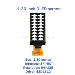 QZ BOM nouvel écran OLED original de 1,3 pouce 12864, écran vertical, pilote SSD1312, écran LCD haute luminosité - Product Image 4