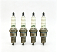 Bougie d'allumage pour moto TORCH A6TC sans résistance, remplace la bougie C6HSA U20FS-U, bougie en alliage de nickel pour scooter