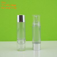 Flacon cosmétique 15 ml avec bouton-poussoir, seringue en plastique pour crème pour les yeux, flacon compte-gouttes