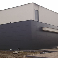 Façade de bâtiment extérieur moderne, devanture de magasin, panneau composite en aluminium (ACP/ACM), mur-rideau, mobilier ignifuge pour salle de bain