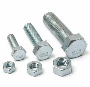 Perno Galvanizado de Alta Calidad, Recubierto de Zinc Blanco 10.9, 8*25 10*40, Tuerca Hexagonal 100mm, ASME/DIN 933/DIN 931, Fijación Interna M6 M8 - Product Image 4