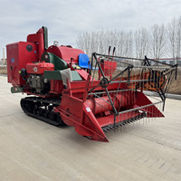 Moissonneuse-batteuse à riz haute performance 35 CV, machine intégrée de récolte, de battage et de stockage des céréales (blé, millet), garantie 1 an, Chine