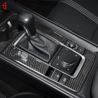Autocollants en fibre de carbone véritable, ensemble complet de garnitures intérieures pour Mazda CX-50 2022-2024 LHD, accessoires de modification automobile, vente en gros