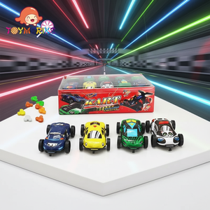 Voiture de course miniature en forme de kart, best-seller, avec bonbons <span class=keywords><strong>Mickey</strong></span>, combo amusant pour enfants : jeu et collation - Product Image 1