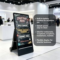 Écran d'affichage publicitaire numérique portable LCD LED étanche IP65 de 32 à 43 pouces, haute luminosité, 1080P, pour extérieur
