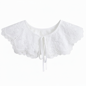 Encaje blanco Cinta redonda Cuello falso Blusa interior Accesorios de cuello falso - Product Image 1