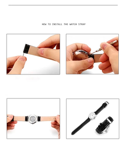 Bracelet de montre en cuir de vachette pleine fleur grain litchi OEM personnalisé, à libération rapide, en cuir véritable souple, 16mm 18mm 20mm 22mm 24mm - Product Image 4