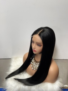 5X5 <b>Lace</b> DD 22-Inch Straight Braiding Wig with Pre-<b>Stretched</b> Hair Wholesale - Product Image 3