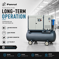 Compresseur d'air à vis tout-en-un Panrui haute pression 16 bars 4-en-1 7,5 kW avec filtre et purgeur automatique pour découpe laser