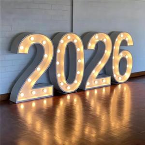 ป้ายไฟ LED ตัวอักษรขนาดใหญ่สั่งทำพิเศษ 3 ฟุต 4 ฟุต สำหรับงานแต่งงาน งานเลี้ยง งานอีเว้นท์ ตกแต่ง - Product Image 4