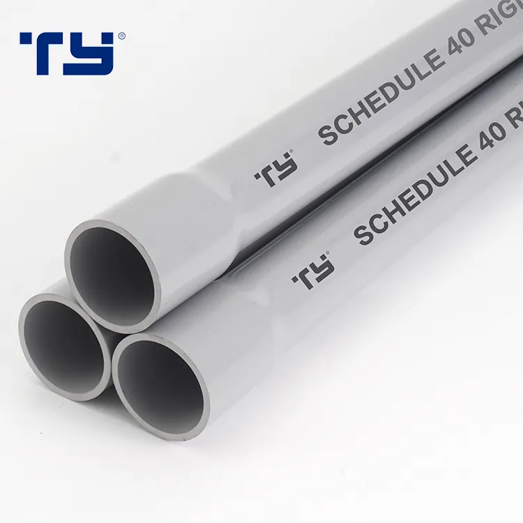 יצרן pvc conduit אביזרי pvc צינור צינור חשמלי cetl sch40 קשיח צינור חשמלי