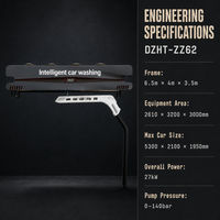 Machine de lavage de voitures automatique DZHT ZZ62 27kW 0 140bar 380V 100Hz Équipement intelligent de lavage de voitures