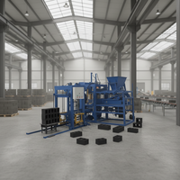 Machine entièrement automatique de fabrication de briques de ciment emboîtables pour les petites entreprises en démarrage