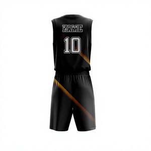 Conjunto de Camiseta y Pantalones Cortos de Baloncesto Sublimados Personalizados, Uniforme de Equipo de Poliéster Transpirable de Secado Rápido - Product Image 2