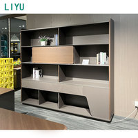 Bureau de direction Liyu Light Luxury avec étagère, grand bureau moderne et simple pour directeur général, bureau de travail, bureau de gestionnaire
