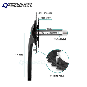 <span class=keywords><strong>Pédalier</strong></span> de VTT <span class=keywords><strong>Prowheel</strong></span> 2*9/10/11S avec manivelle de 170mm et support inférieur de bras 28/38T pièces de vélo VTT essentielles BB - Product Image 2