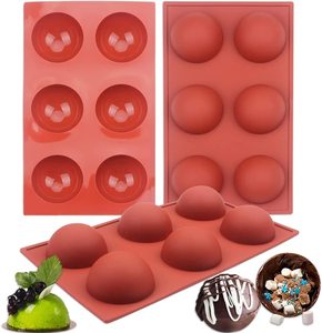 <span class=keywords><strong>Molde</strong></span> de pastel de silicona semiesférico de regalo de Navidad sin BPA, <span class=keywords><strong>molde</strong></span> <span class=keywords><strong>para</strong></span> hornear medio redondo <span class=keywords><strong>para</strong></span> hacer Chocolate caliente - Product Image 3