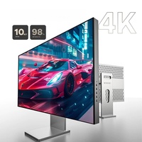 Monitor ABRUI 10Bit Warna 4K IPS 27 Inci HDR600 Layar Profesional Dengan Tipe C DP untuk Studio Kreatif