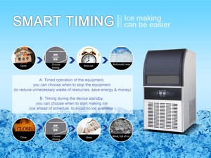 Machine à glace cubique 68kg/24h Usine directement Prix bon marché Machine à glace de cuisine de <span class=keywords><strong>recrutement</strong></span> - Product Image 2