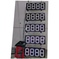 Señal de precio LED de gasolinera comercial de autoservicio Suministro de exhibición de estación de servicio de gasolina