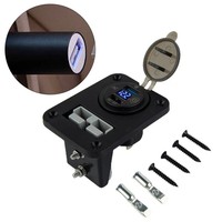 Prise de courant encastrée QC3.0 avec double chargeur USB rapide et interrupteur tactile pour caravane, camping-car, bateau