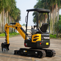 Miniexcavadora U17 1700kg, pequeña excavadora de 1,7 toneladas para uso doméstico