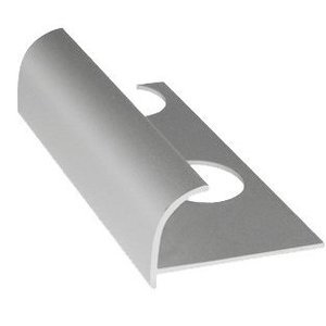 Profilo 'JOLLY' per Rivestimento in Alluminio Rotondo H. 10 mm - Satinato - 2,50 m 254/a/f/90 - Product Image 2