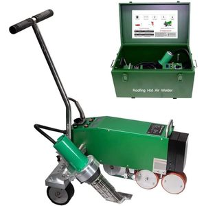 Soldador de Aire Caliente para Techos de 2.5 Kw y 230 V con Rodillo de Presión para Techos de PVC, TPO y CPE - Product Image 1