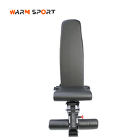 Banc de musculation professionnel réglable WM7008-03 en acier noir, personnalisable avec logo, pour exercices assis et abdos, unisexe