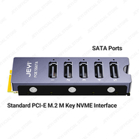 OEM Fabrieksgroothandel NVMe M2/M5 Interne 5-poorts adapterkaart Laptop/Desktop 6GB/s Non-RAID Hoge Snelheid FCC CE ROHS Op voorraad