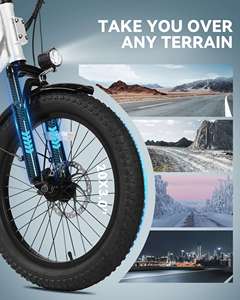 ACTBEST Mars 500w Bicicletta Elettrica Pieghevole Mini Fatbike da <span class=keywords><strong>20</strong></span> Pollici con Telaio Ribassato per Adulti - Product Image 4