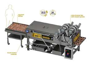 Lavadora de Huevos OVO-TECH MX-6, Máquina de Limpieza de Bandas Transportadoras de Poliuretano de Grado Alimenticio, 39000 Huevos por Hora - Product Image 5