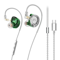 Écouteurs intra-auriculaires hybrides HIFI Lafitear LF4 3BA+1DD avec câble 3,5 mm pour la musique, le sport et les jeux