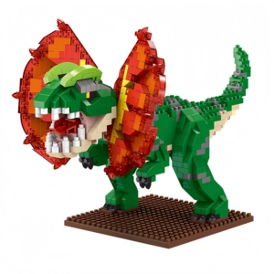 Jeu de construction populaire sur le thème des dinosaures, modèle de puzzle, pièce décorative DIY, assemblage unisexe, coffret cadeau en plastique ABS - Product Image 1