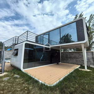 Casa Contenedor Modular <span class=keywords><strong>de</strong></span> Acero Tipo Cápsula, con Energía Solar, Independiente <span class=keywords><strong>de</strong></span> la Red, Modelo Apple Cabin para Apartamentos y Hoteles - Product Image 2