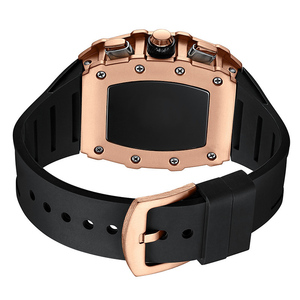 นาฬิกาข้อมือผู้ชายแบรนด์หรู สายซิลิโคนอเนกประสงค์ รุ่น Mill Tonneau Chronograph สไตล์สปอร์ตแคชชว<span class=keywords><strong>ล</strong></span> - Product Image 6