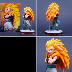 Figuras de Anime de Dragon Ball Super Saiyan 3 <span class=keywords><strong>Gotenks</strong></span>, Adornos de Alta Calidad, 2 Estilos, Tamaño <span class=keywords><strong>Pequeño</strong></span>, Decoraciones de Escritorio - Product Image 3
