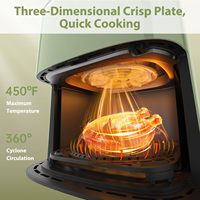 Friteuse numérique 12L 15L Meilleur mini rack chaud sans huile comme on le voit Friteuse Fours sans huile